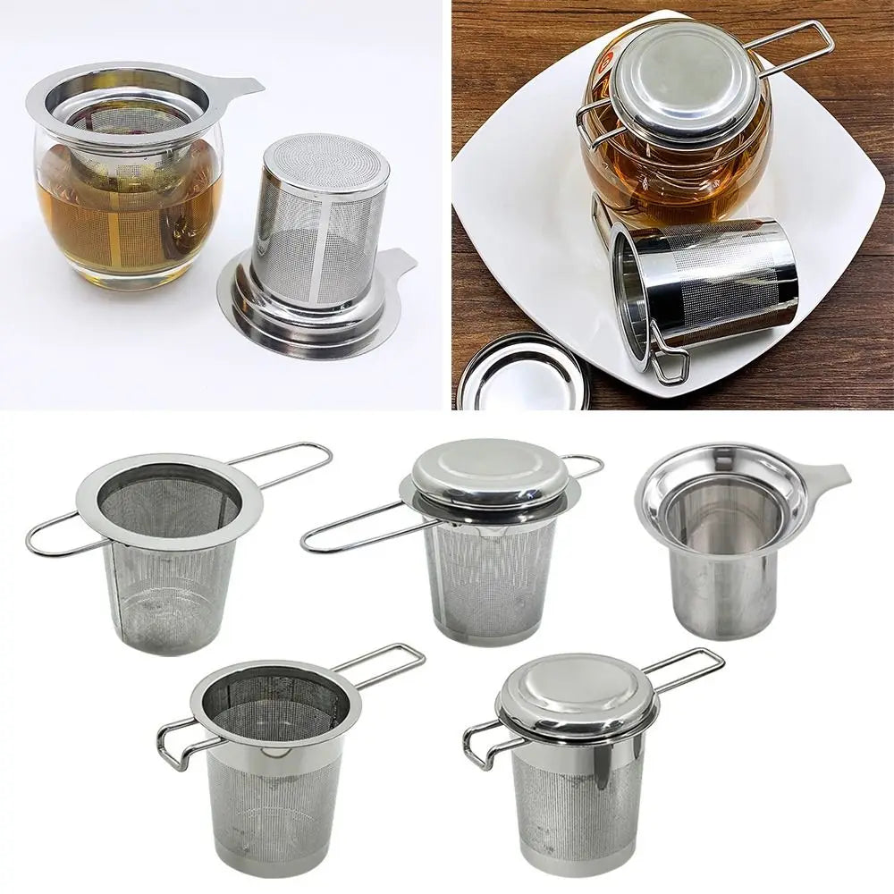 Stainless Steel Mesh Tea Infuser with Lid – Reusable Filter Tea Infuser Richie's