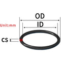 Black NBR Nitrile O-Rings CS3.55mm – Seals, Gaskets & Washers Rubber O-Ring Seals Richie's Sketch Map ID63xCS3.55-30pcs China Mainland