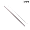 Pure Titanium Reusable Drinking Straws with Cleaning Brush Titanium Drinking Straws Richie's 8x215mm straight