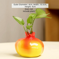 Handmade Ceramic Pomegranate Vase – Tabletop Flower Vase Ceramic Tabletop Vase Richie's Yellow-L