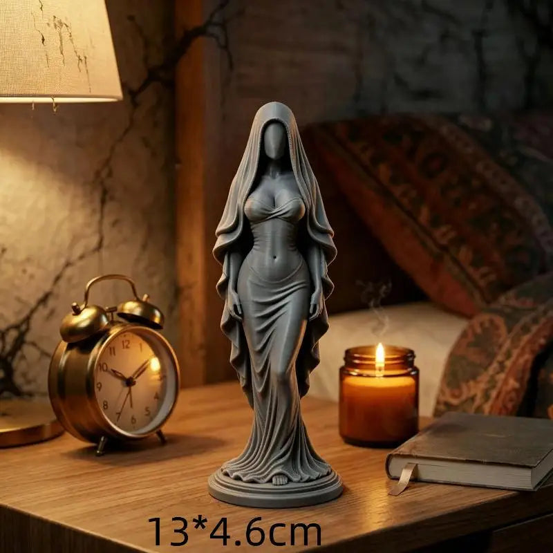 Praying Guardian Angel Statue 3D Printed Religious Figurine Decorative Figurine Richie's A5