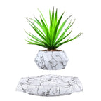Magnetic Levitation Floating Bonsai Pot Geometric Desk Ornament Levitating Desk Ornament Richie's Marble Color