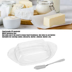 Boat-Shaped Butter Box with Lid & Stainless Steel Spreader Butter Storage Box Richie's
