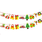 Christmas Hanging Bunting Banner – Xmas Non-Woven Party Decor Christmas Bunting Banner Richie's