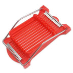 Stainless Steel Luncheon Meat & Egg Slicer – 11-Section Food Slicer Richie's Red