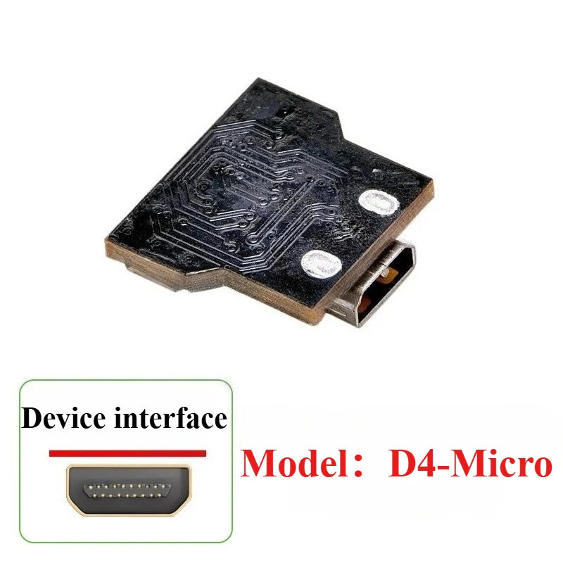 Raspberry Pi 4 Micro HDMI FFC Flat Cable 90° 20-Pin FPV HDMI FFC Cable Richie's MicroHDMI (D4)