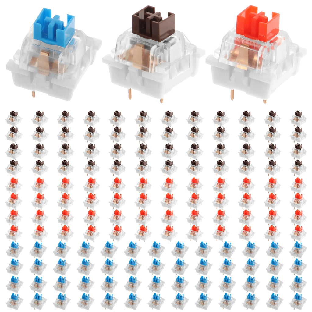 150/50Pcs 3-Pin RGB Mechanical Keyboard Switches + Puller Tools Keyboard Switch Set Richie's 150pcs 3colors