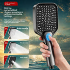 Pressurized Shower Head Set – High-Flow ABS Bathroom Kit Pressurized Shower Set Richie's