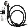 RV 4-Inch Basin Shower Double Faucet Hose Set – Universal Fit RV Shower Faucet Set Richie's black