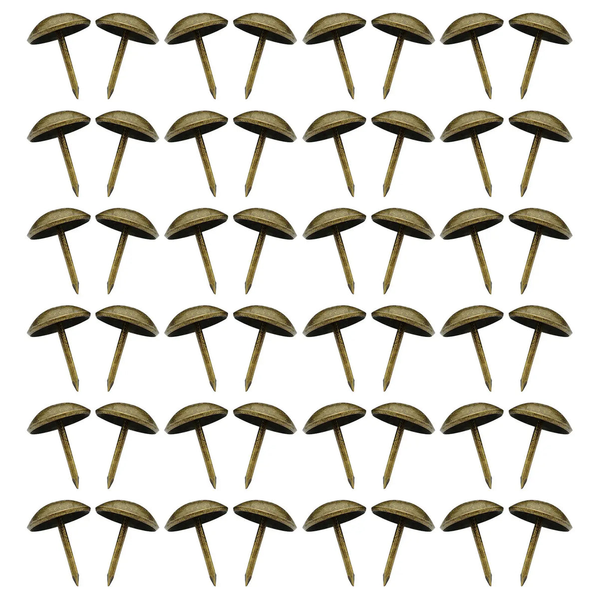100Pcs Brass Round Upholstery Tacks 10x15mm Furniture Nails Upholstery Tacks Richie's