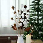 Velvet Christmas Ball Branches Multicolor DIY Xmas Centerpiece Christmas Decoration Richie's