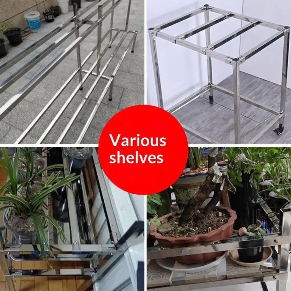 Galvanized Steel Square Tube Connector No-Weld Pipe Joint Buckle Pipe Joint Connector Richie's