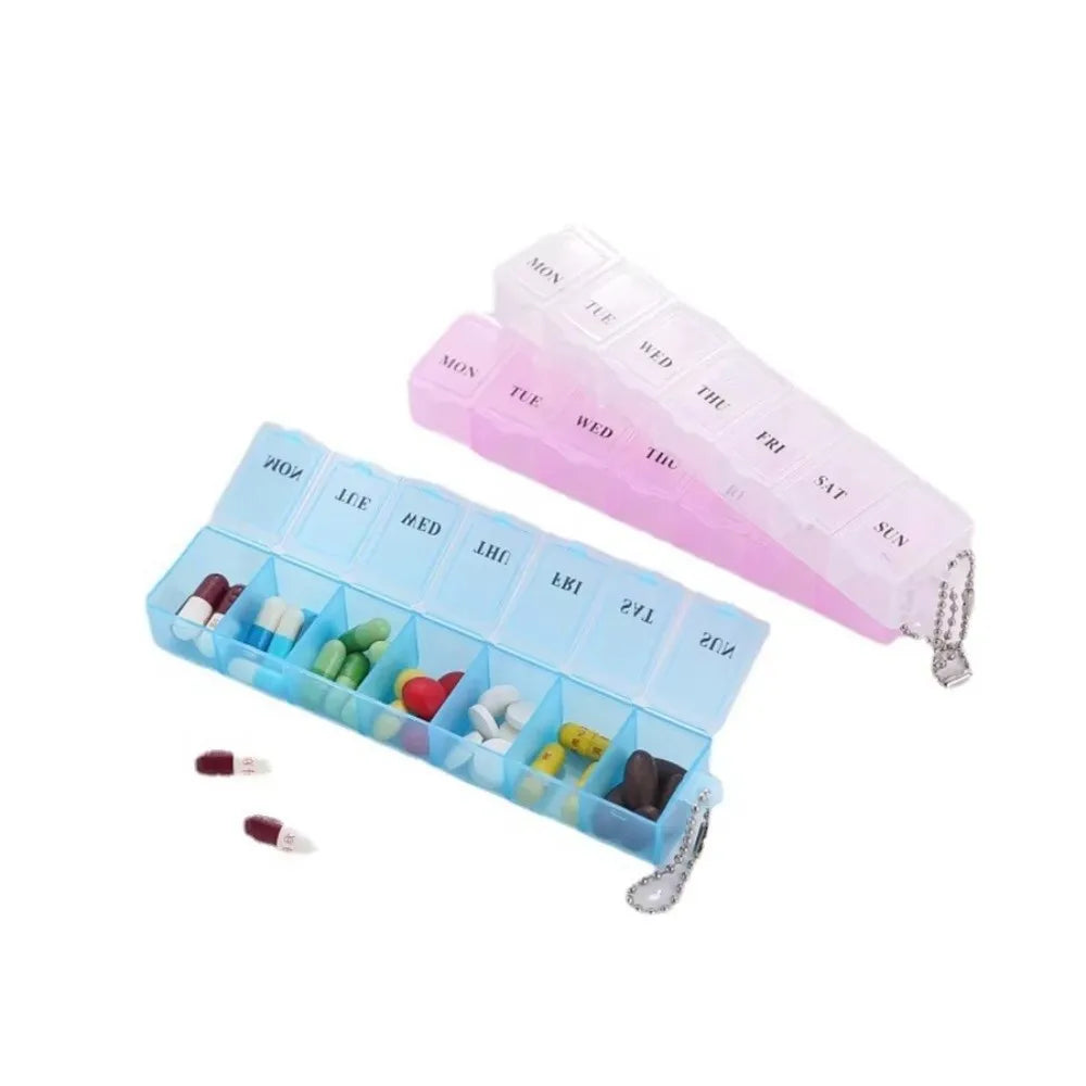 7-Day Weekly Pill Organizer – Mini Portable Pill Box Case Weekly Pill Organizer Richie's