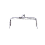 8.5cm Square Kiss Lock Purse Frame – Silver Beaded Clasp DIY Purse Frame Hardware Richie's