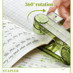 360° Rotatable Transparent Desktop Stapler, 25-Sheet Capacity Desktop Stapler Richie's
