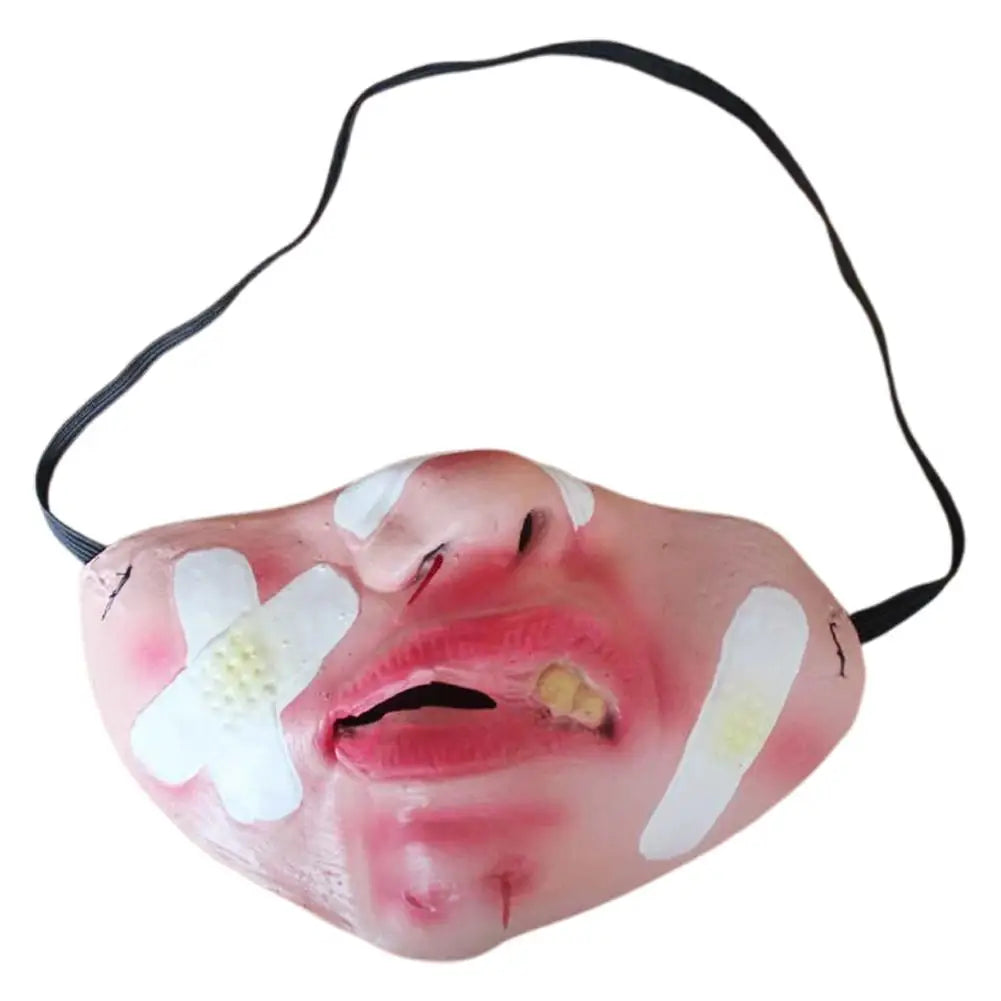 Halloween Latex Half Face Scary Mask – Cosplay Party Prop Halloween Costume Mask Richie's D