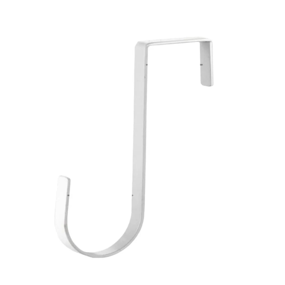 No-Drill Stainless Steel Over Cabinet Door Hook – J-Shape Cabinet Door Hook Richie's White