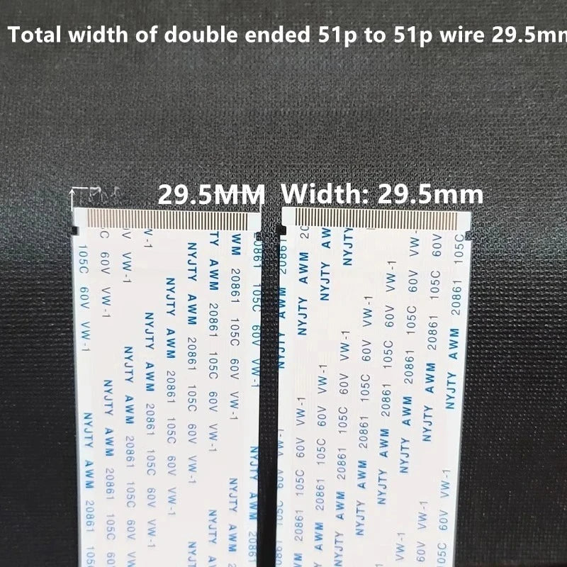 4K LVDS TV Ribbon Cable 51-Pin 41-Pin AWM 20861 – TCL Hisense LVDS Ribbon Cable Richie's A51P-29.5mm 450mm