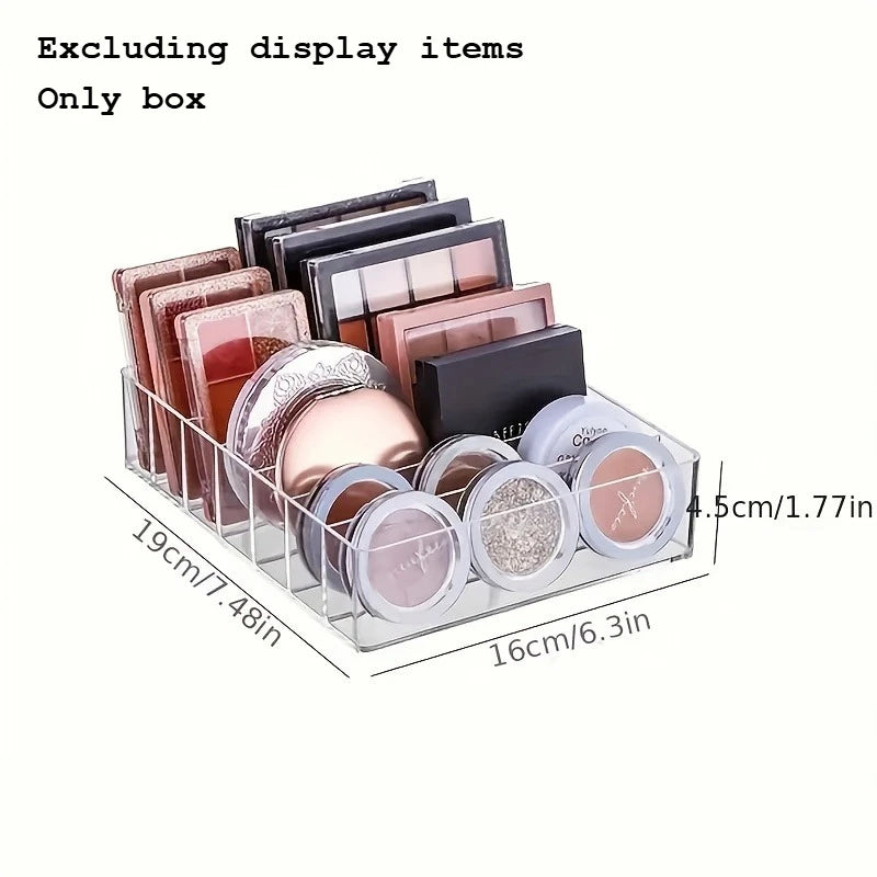 7-Compartment Clear Makeup Organizer – Cosmetic Storage Tray Makeup Organizer Richie's