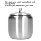 300ML Stainless Steel Sugar Bowl with Lid & Spoon | 304 Steel Sugar Bowl Container Richie's