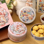 Round Cookie Tin Box | 3D Cartoon Candy Storage Can Cookie Tin Box Richie's