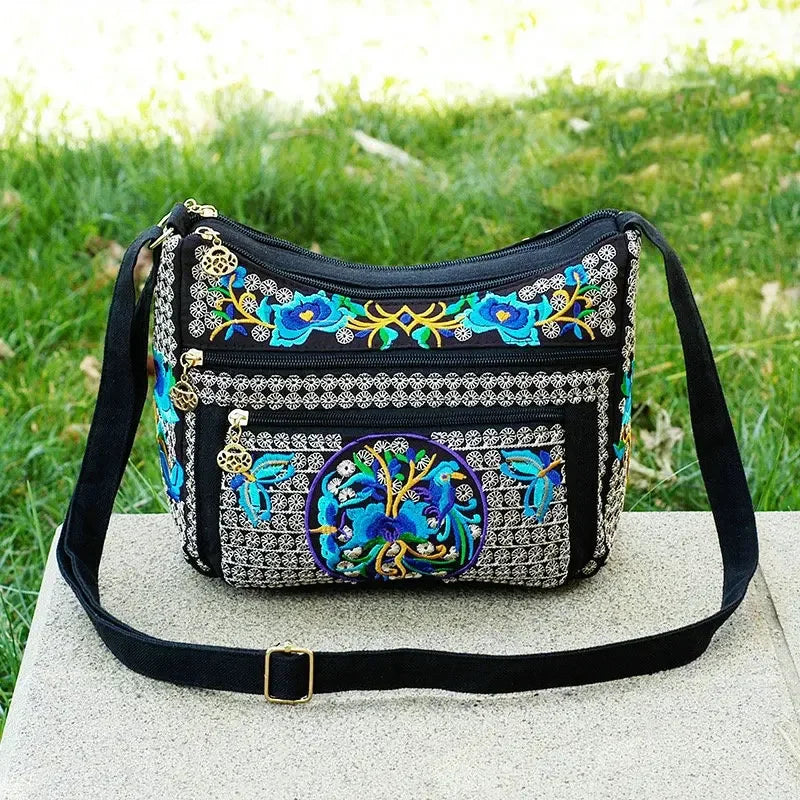 Yunnan Ethnic Embroidered Crossbody Shoulder Bag for Women Embroidered Crossbody Bag Richie's style2