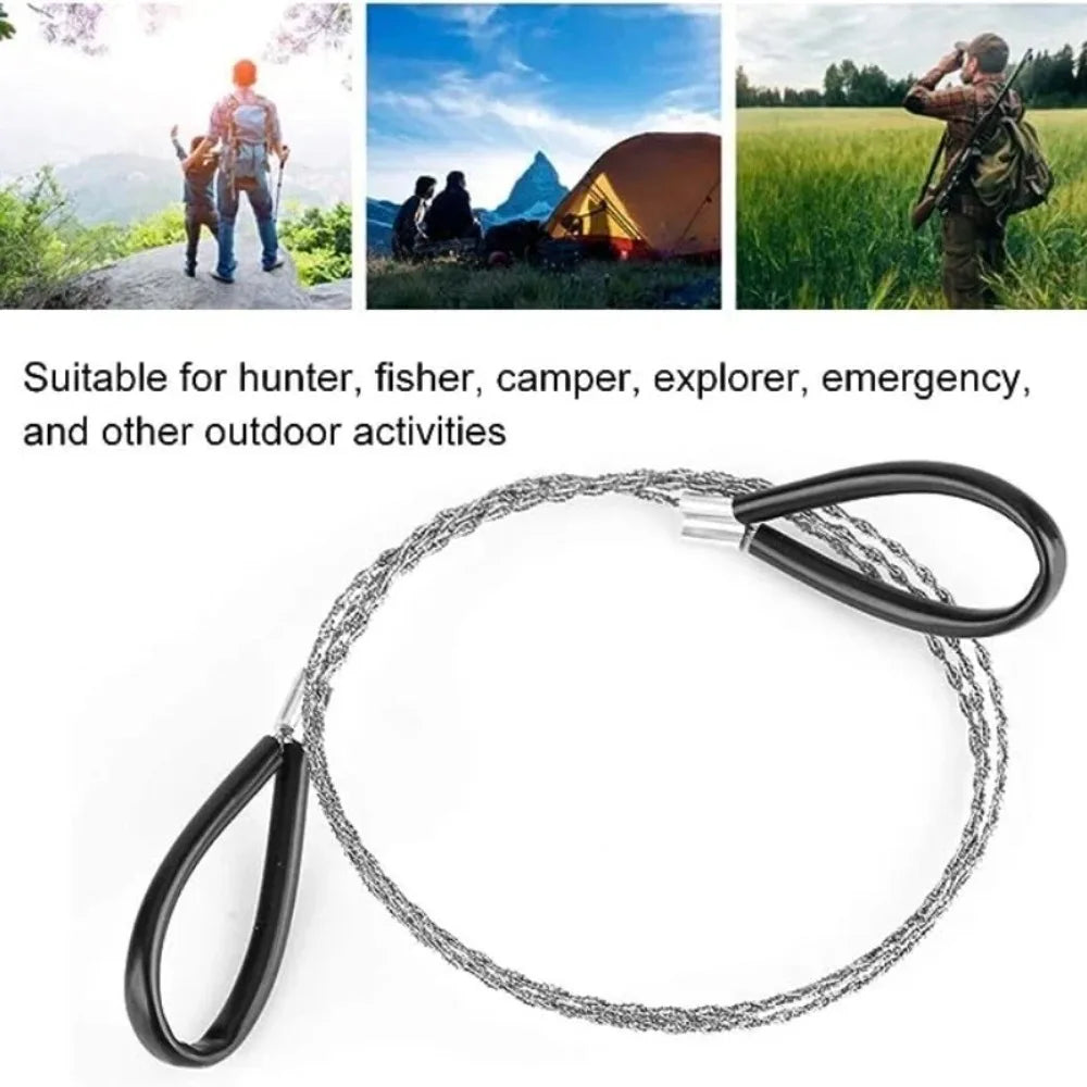 TOTNEND Survival Wire Saw – Portable Stainless Steel Pocket Saw Survival Wire Saw Richie's