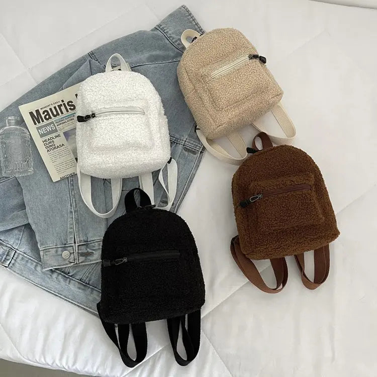 Women's Mini Corduroy Backpack – Casual Small Bookbag Mini Backpack Richie's