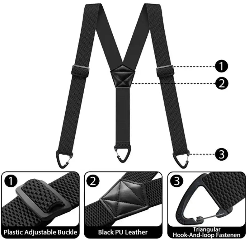 Tactical Y-Back Heavy Duty Suspenders – Hidden Under Clothes Tactical Suspenders Richie's