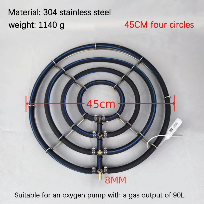Nano Aeration Disc 304 Stainless Steel Fish Pond Oxygenator Aquarium Air Diffuser Richie's A7