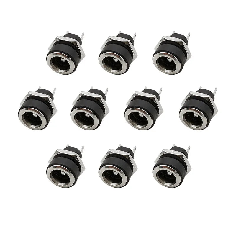 DC-022B 5.5x2.1mm DC Power Jack Female Socket Panel Mount DC Power Connector Richie's 5Pcs