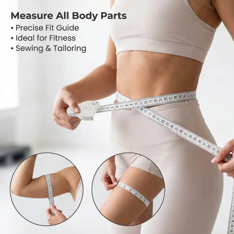 Retractable Body Measuring Tape 1.5M Dual-Scale Sewing Ruler Body Measuring Tape Richie's