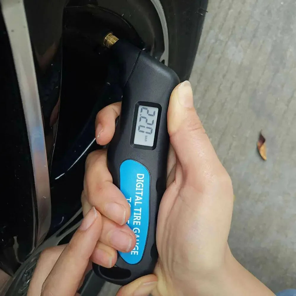 Digital Tire Pressure Gauge LCD PSI Meter – Car & Motorcycle Tire Pressure Gauge Richie's