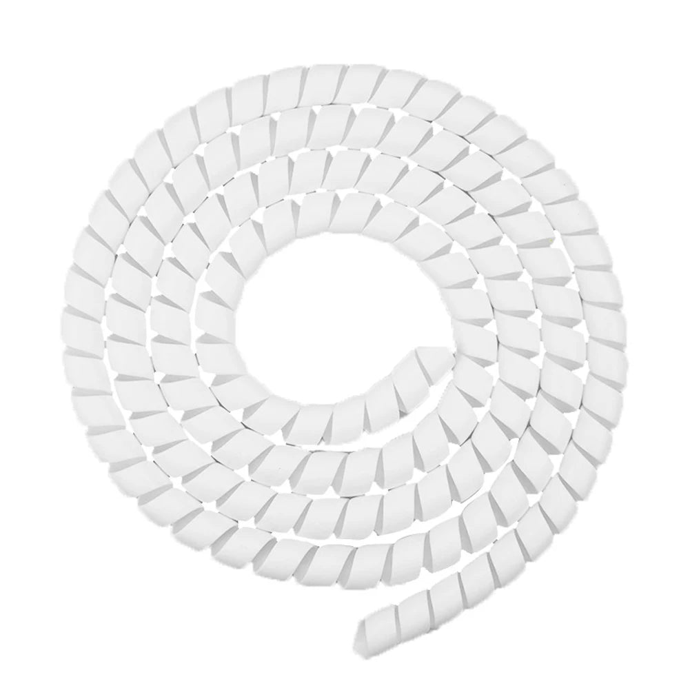 1M Spiral Cable Wire Protector Wrap – M365 PRO Scooter & Bikes Spiral Cable Protector Richie's WHITE