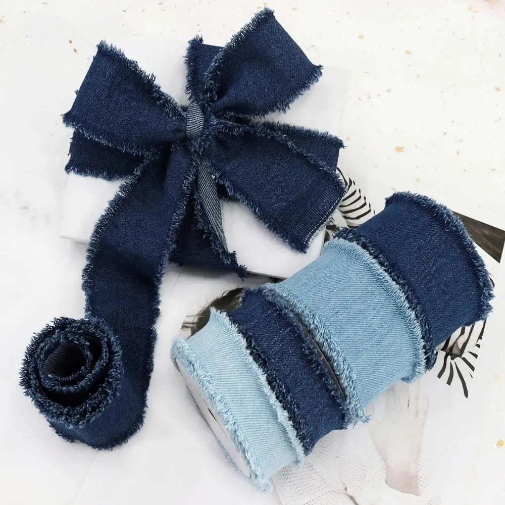 1.5 Yards Denim Ribbon for Hair Bows, DIY Crafts & Gift Wrap Craft Ribbon Richie's