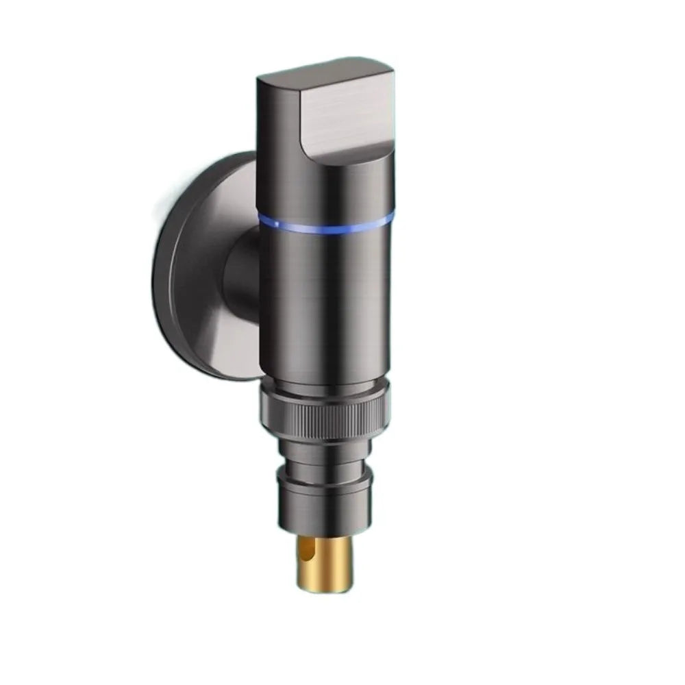 Wall-Mounted Washing Machine Faucet Valve – Dual Control G1/2 Angle Valve Faucet Richie's Grey