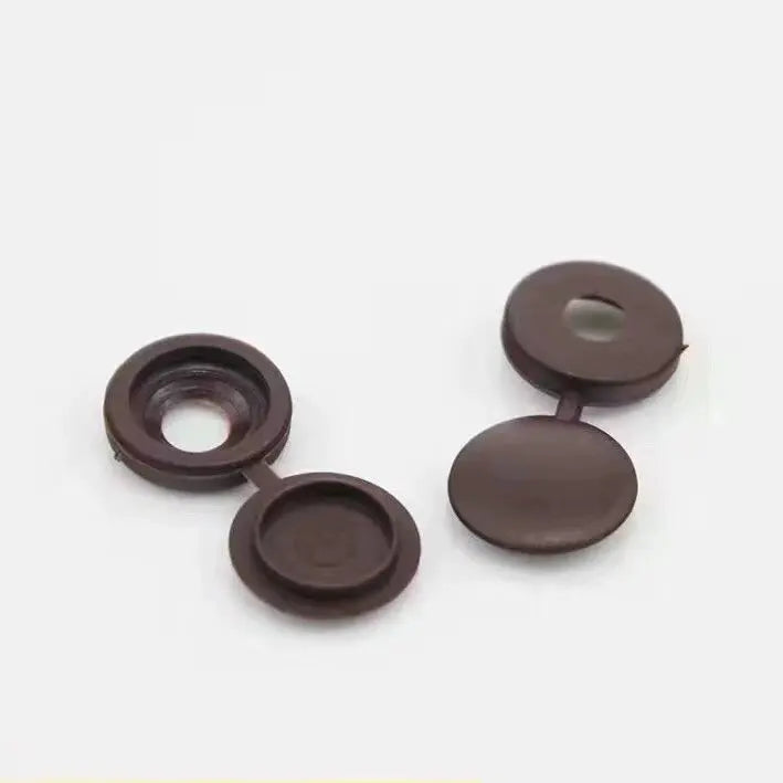 Plastic Screw Caps Decorative Bolt Covers – 50/100/200pcs Screw Caps Richie's brown 200pcs