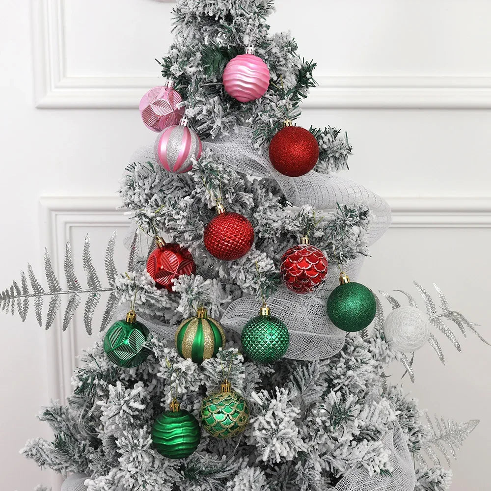 12 Pcs Christmas Ball Ornaments Set – Xmas Tree Décor Gift Christmas Ornament Set Richie's