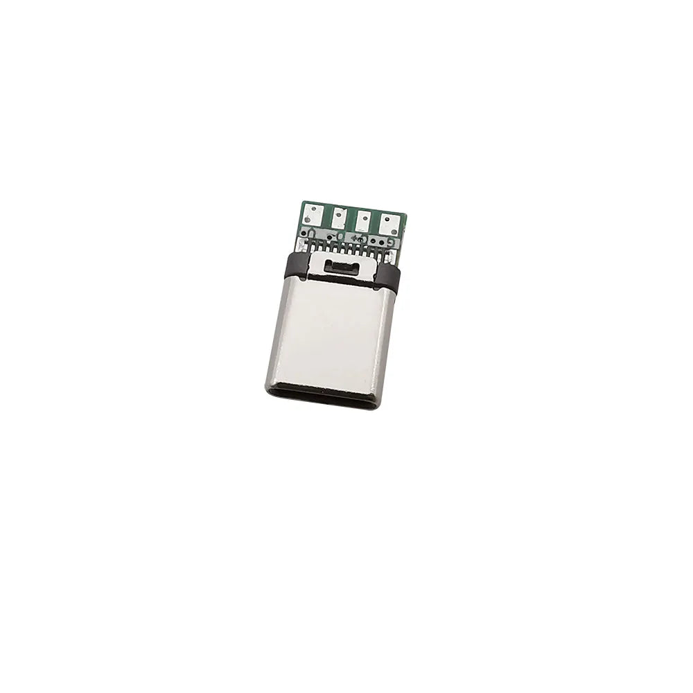10Pcs USB-C 24 Pin Male Plug Soldering Connectors for DIY Repair USB-C Connector Plug Richie's