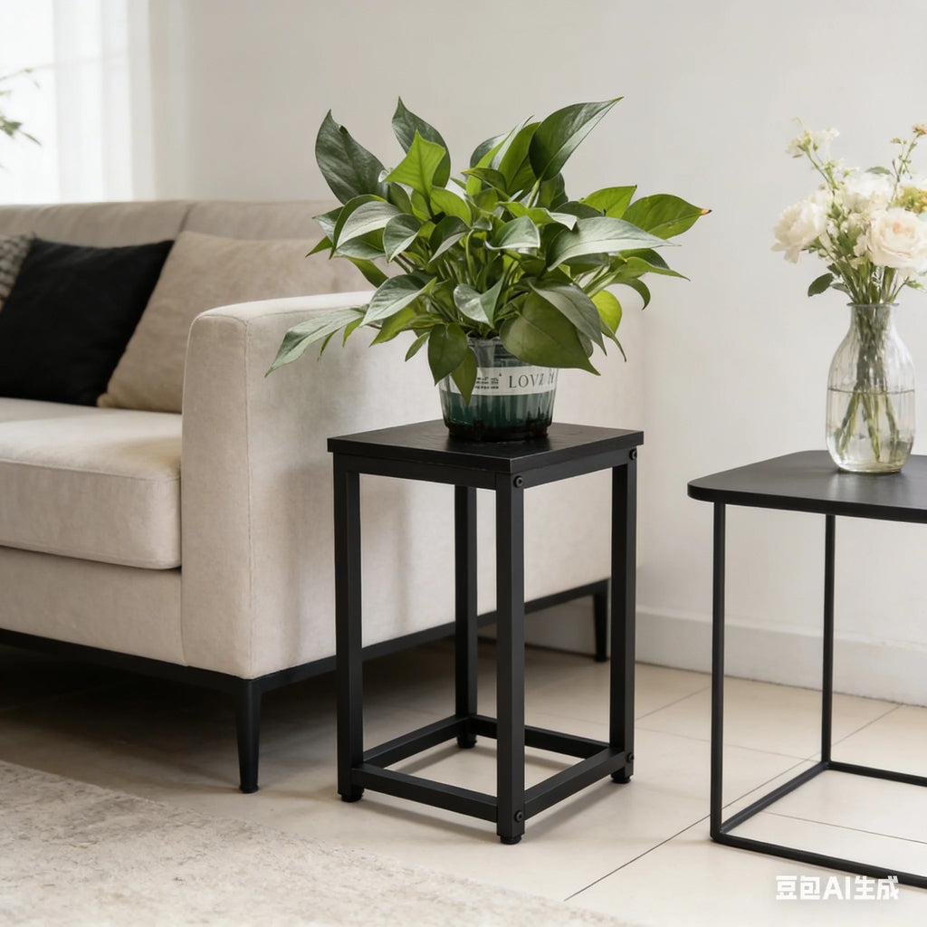 Metal Plant Stand 40cm Square Pedestal – Heavy Duty Indoor Plant Stand Richie's