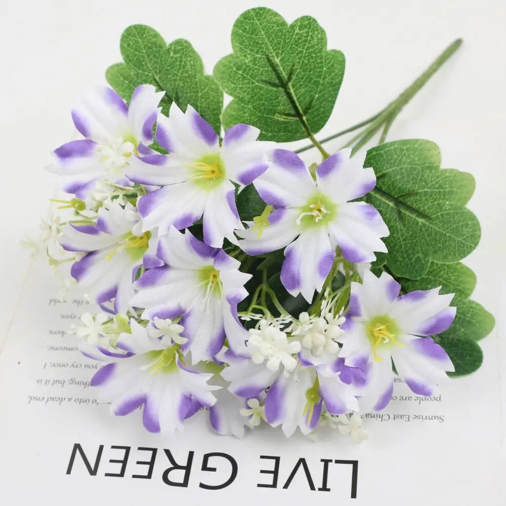 UV Resistant Artificial Trumpet Flower Bouquet | Home Decor Artificial Flower Bouquet Richie's