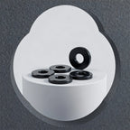 Rubber Flat Washer Gaskets M3–M9 NBR VMQ FKM EPDM Seals Rubber Washer Gasket Richie's