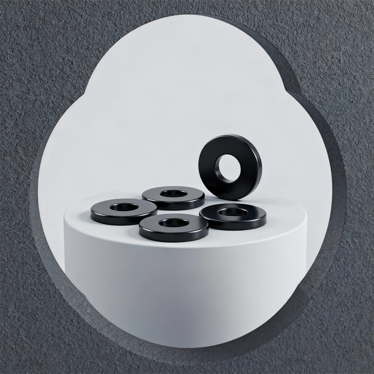 Rubber Flat Washer Gaskets M3–M9 NBR VMQ FKM EPDM Seals Rubber Washer Gasket Richie's