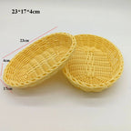Wicker Woven Serving Basket – Bread, Fruit & Vegetable Tray Woven Serving Basket Richie's 23-17-4cm