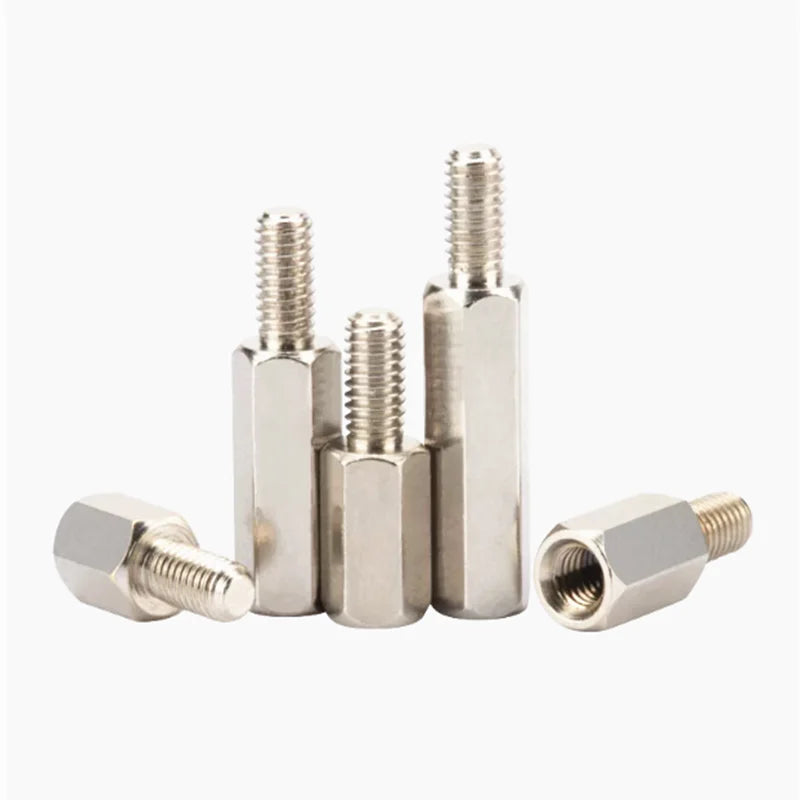 10pcs Brass Nickel-Plated #4-40 Hex Standoff Male-Female PCB Spacer PCB Hex Standoff Richie's