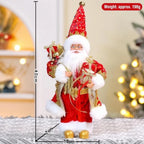 Christmas Santa Claus Standing Figurine – Mantel Shelf Décor Christmas Figurine Richie's 40cm B