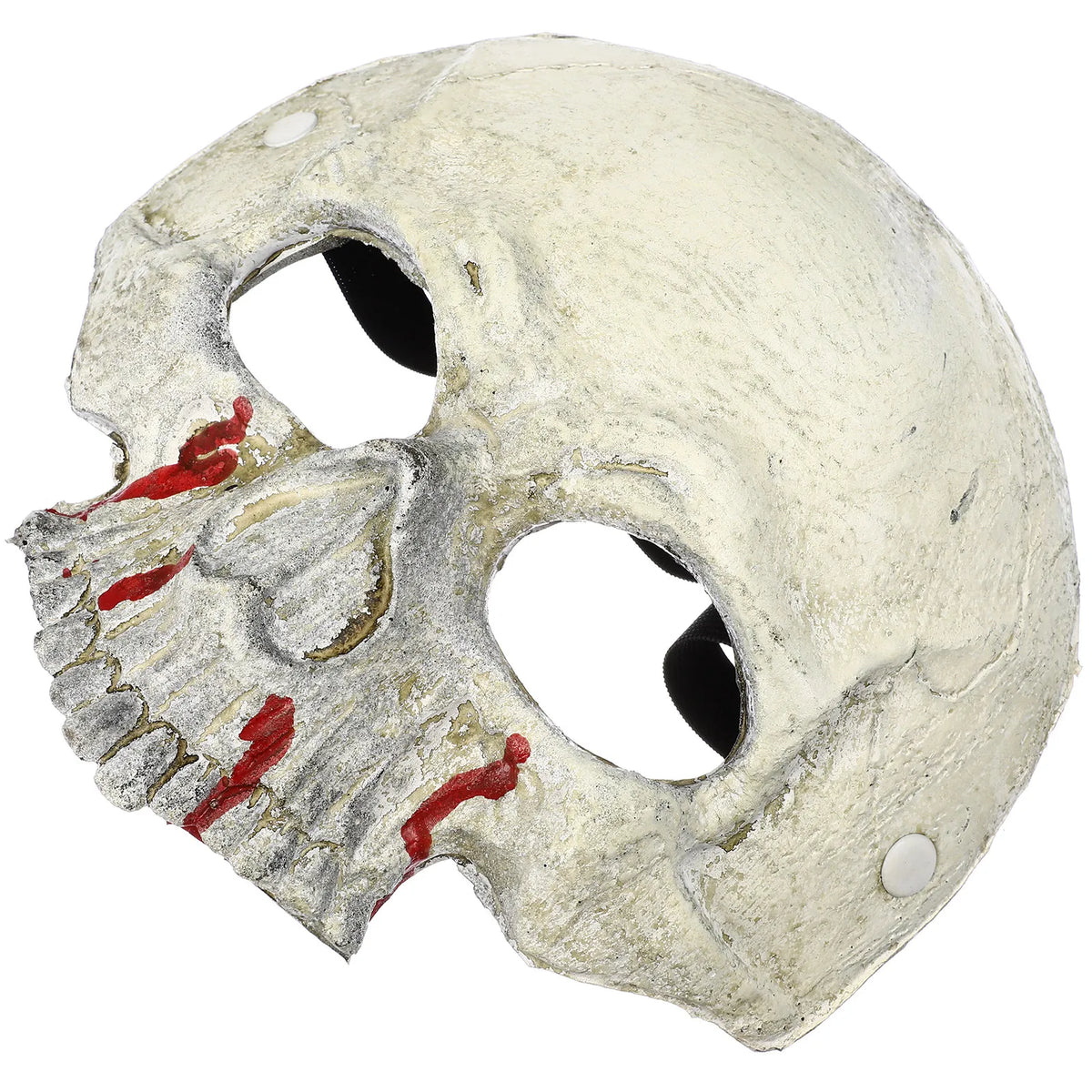 Skull Blood Pattern Half Face Mask – Lightweight PU Halloween Costume Halloween Costume Mask Richie's