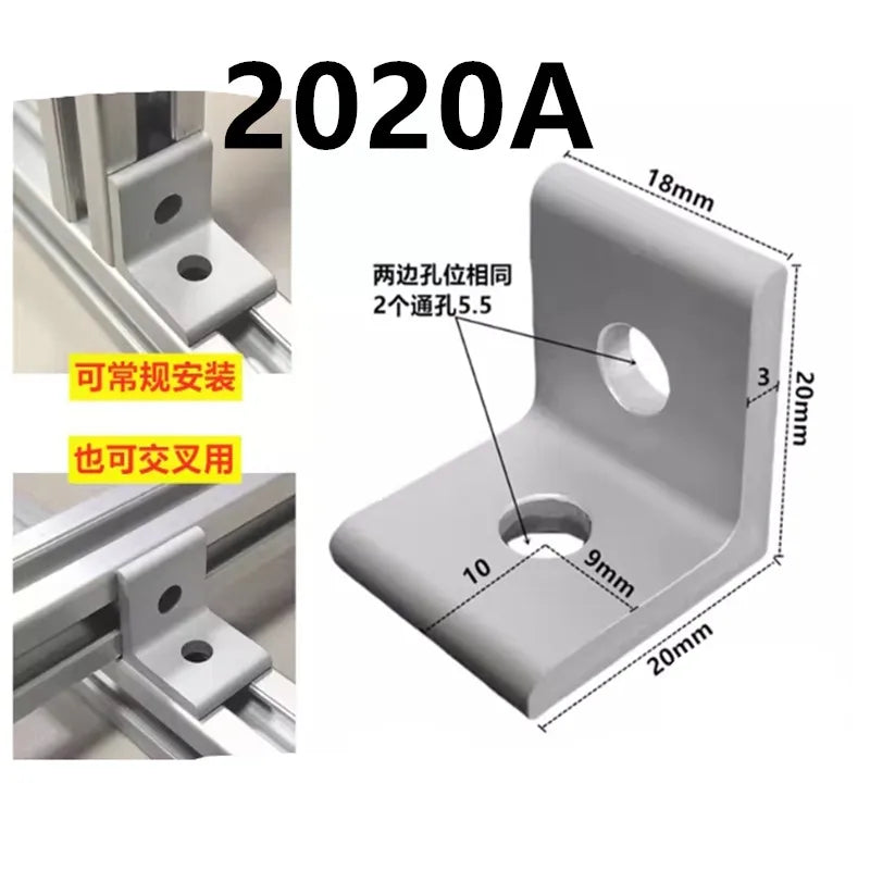 90° Inside Corner Bracket for 2020 3030 4040 4545 Aluminum Extrusion Corner Bracket Richie's