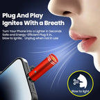 Type-C Mini Portable Windproof Lighter – Flameless USB Air Jet USB Flameless Lighter Richie's
