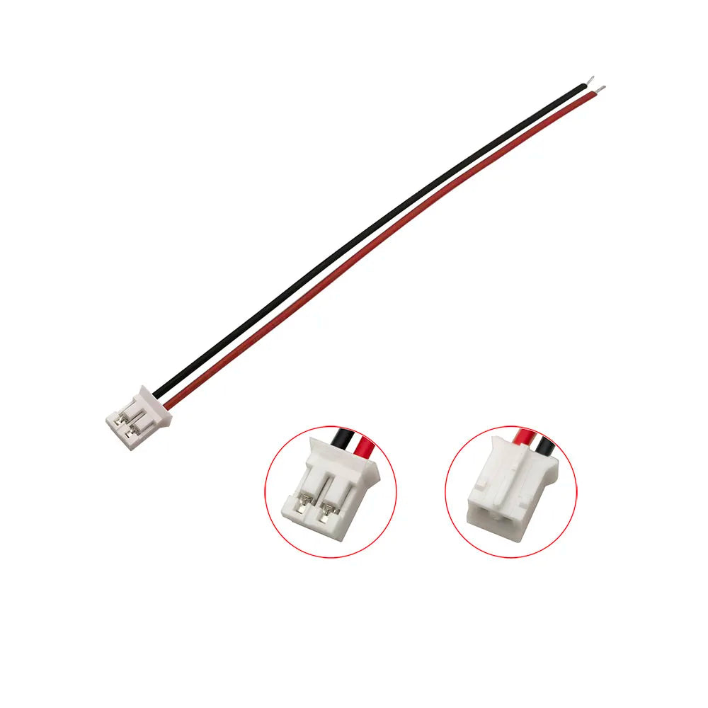 JST PH 2.0mm 2-Pin Male/Female Wire Connector 20CM 26AWG Wire Connector Richie's 2P-J 20Pcs